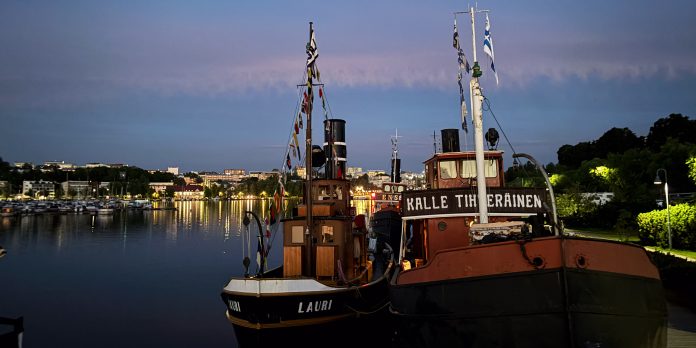 Höyrylaivakesä 2025. Lauri ja Kalle Tihveräinen Lappeenrannan satamassa