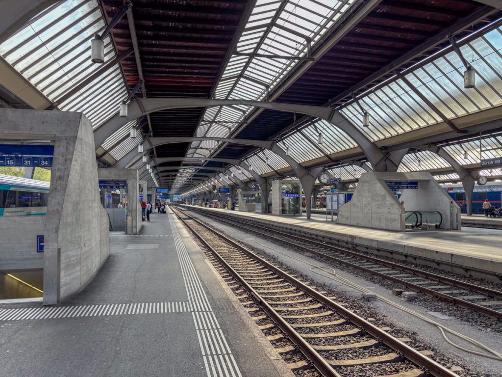 At Zurich Central Station.